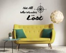 Not all Who Wander Are Lost Compass Quote Decal